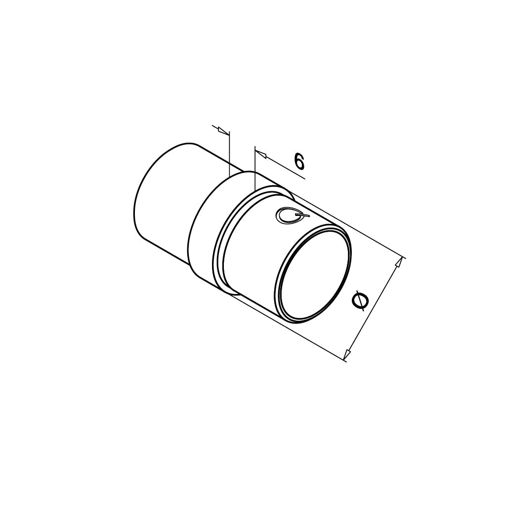 Q-railing Jungtis porankiui MOD 0790 130790-233-12