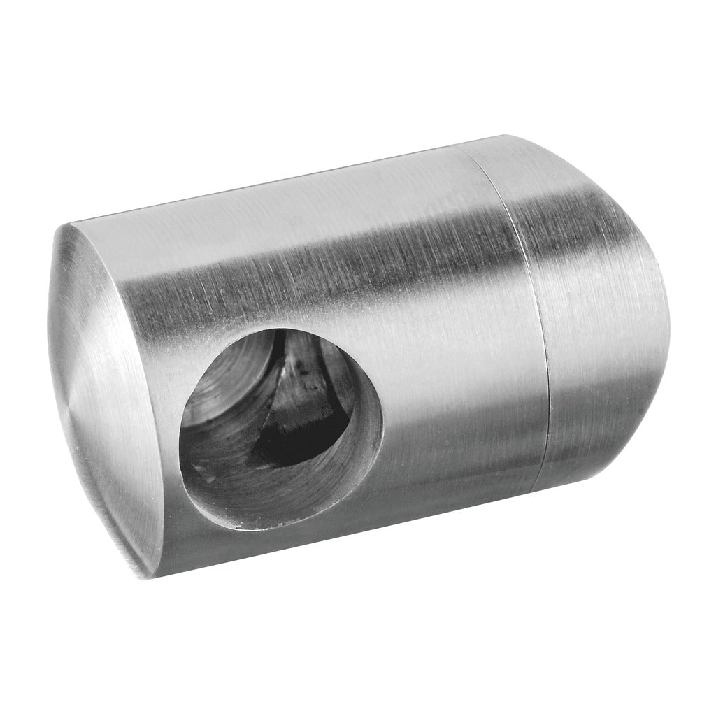 Q-railing Galinis skersinio laikiklis prie vamzd. MOD 0832 vamzdžiui Ø42,4x2 mm, ner. plienas AISI 304, šlifuotas pav.