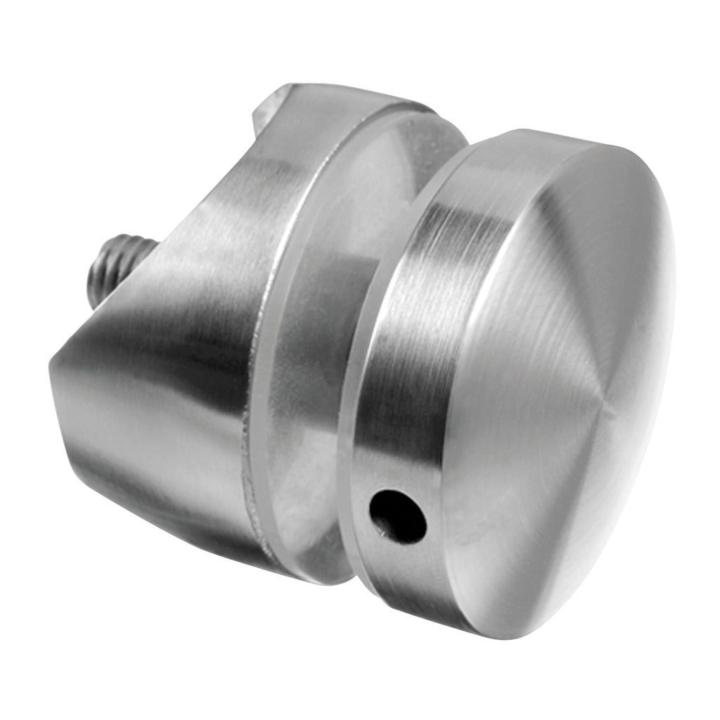 Q-railing stiklo laikiklis Ø50mm, M10 MOD 1747 ner. plienas 10 mm atitraukimas, vamzdžiui: Ø48.3 mm, ner. plien. AISI304, šlifuotas pav.