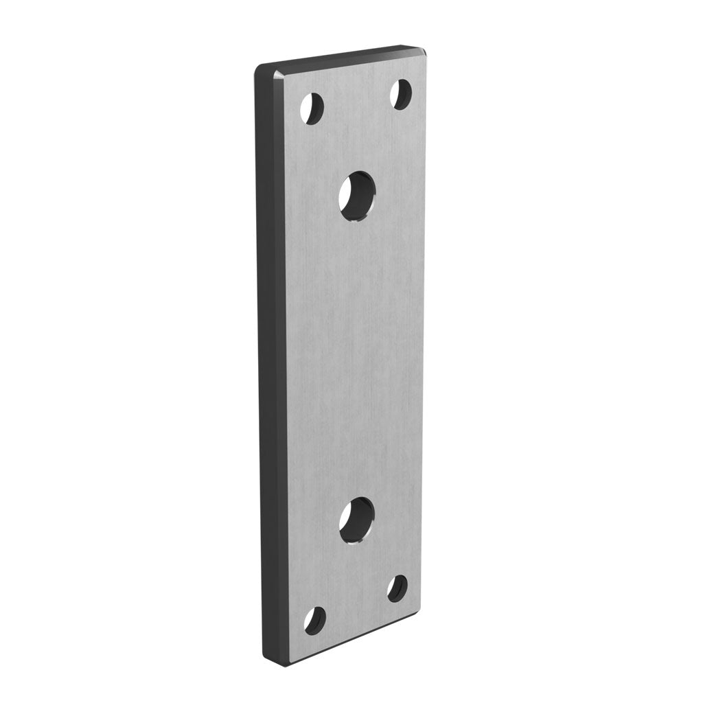 Q-railing montavimo plokštelė MOD 3507 180×60 mm ner. plienas AISI 304, šlifuotas paviršius