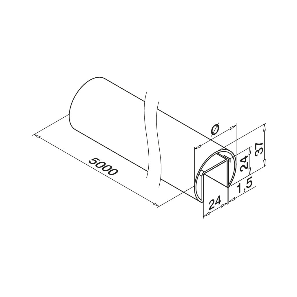 Q-railing Q-lights porankis ant stiklo / LED MOD 6920