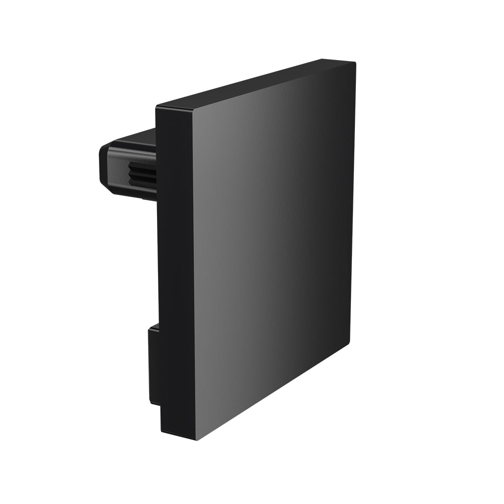 Q-railing Porankio ant stiklo 40x40 aklÄ— MOD 6734 juoda aliuminis, pav. juodas RAL 9005 (textured surface, single layer)