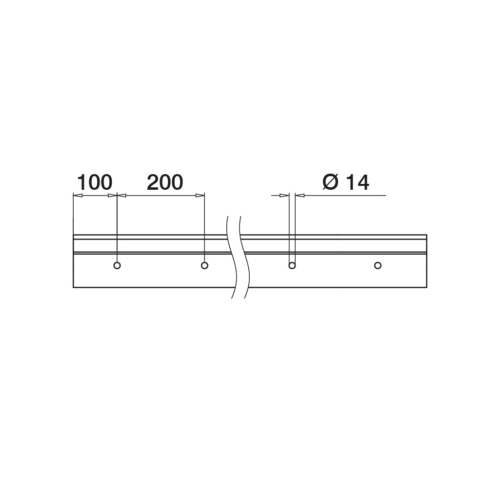 Q-railing EASY GLASS SLIM F Top Mount profilis MOD 8020