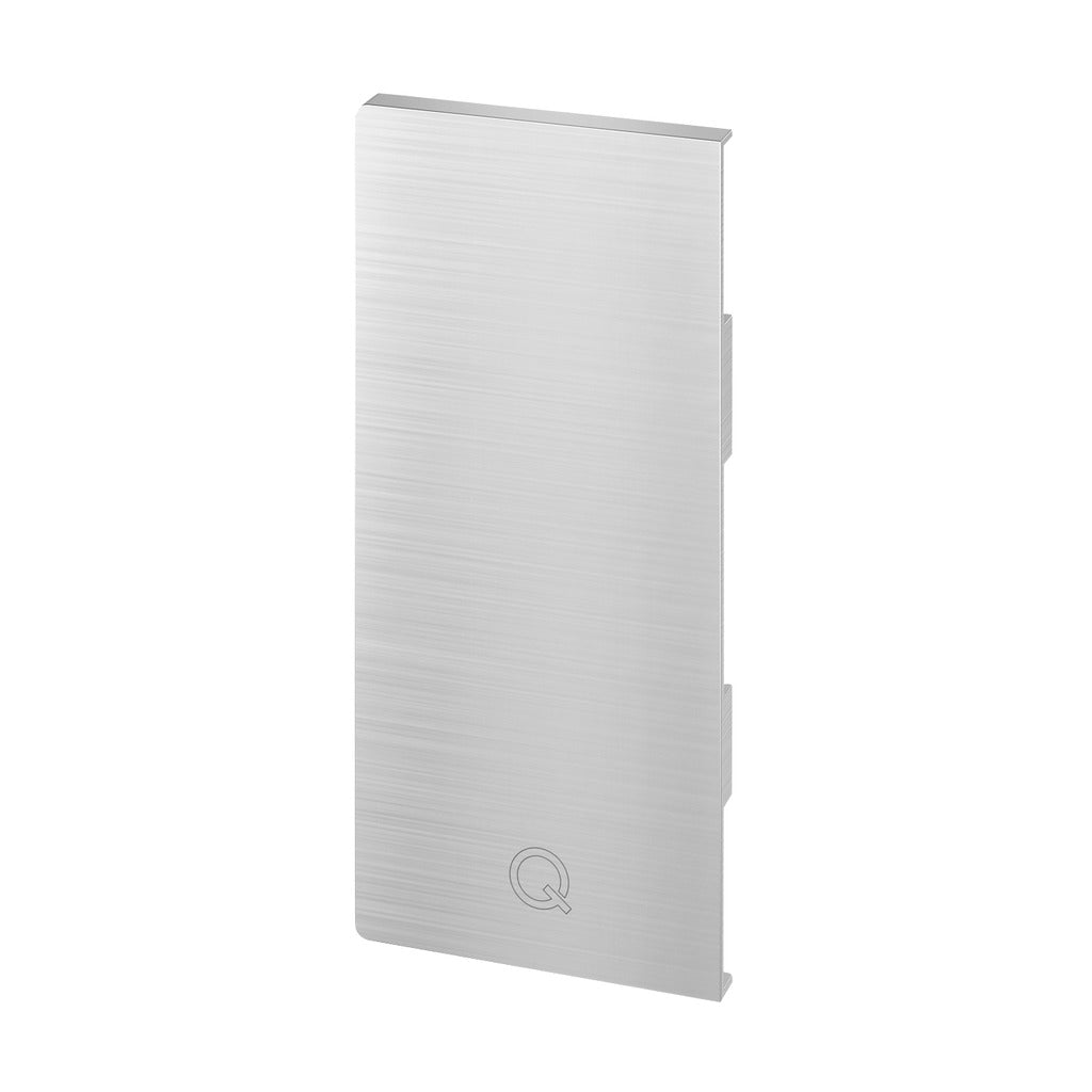 Q-railing EASY GLASS PRO Fascia Mount aklė MOD 8132 dešinė pusė, ner. plieno išvaizda (brushed, anodised)