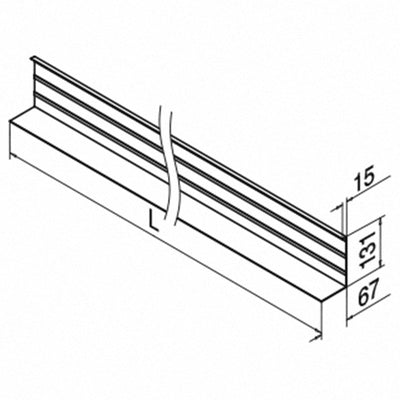 Q-railing EASY GLASS SMART profilio dangtelis MOD 8235