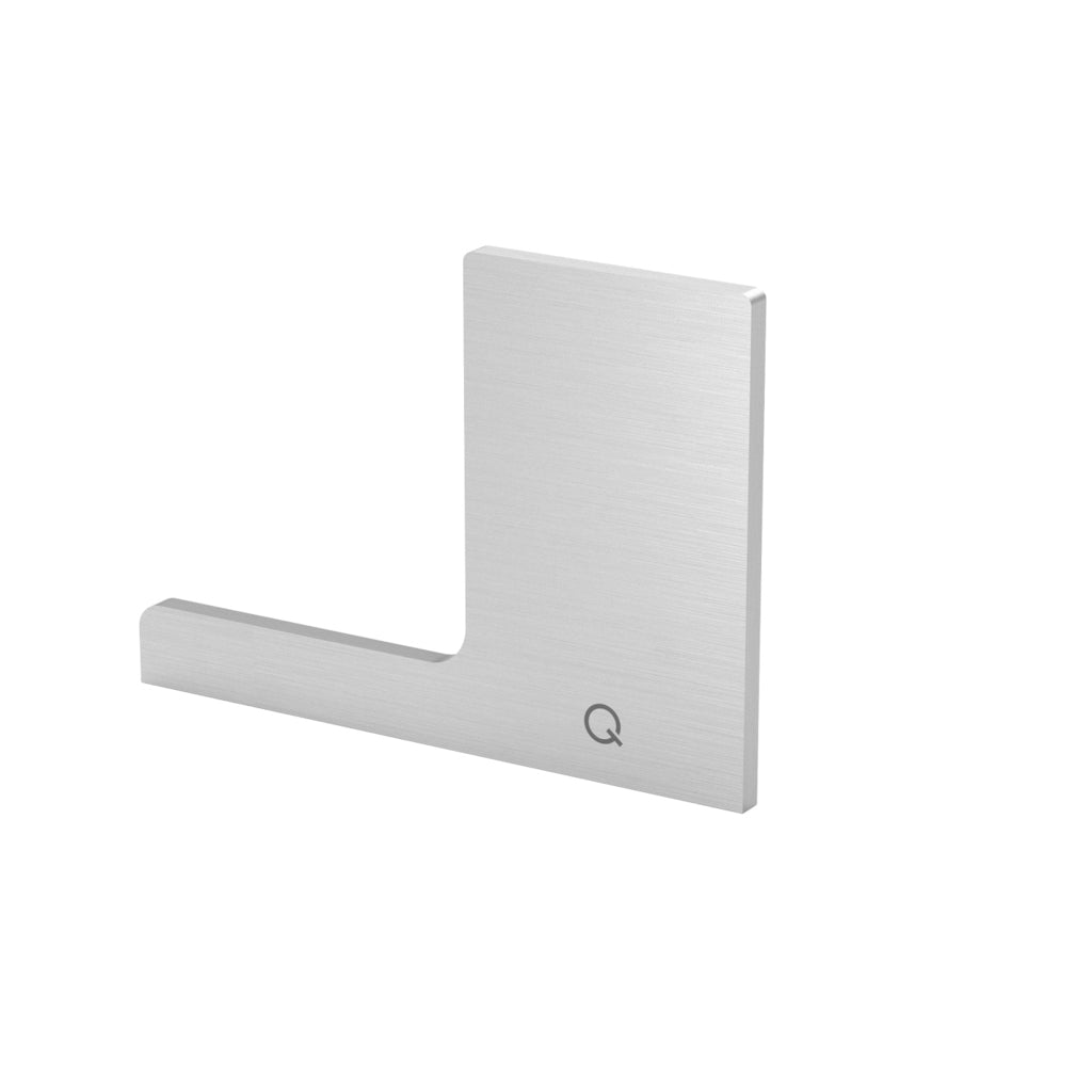 Q-railing EASY GLASS PRIME F Top Mount Profilio aklė MOD 8422 kairė pusė, anod. aliuminis, ner. plieno išvaizda (brushed, anodised)