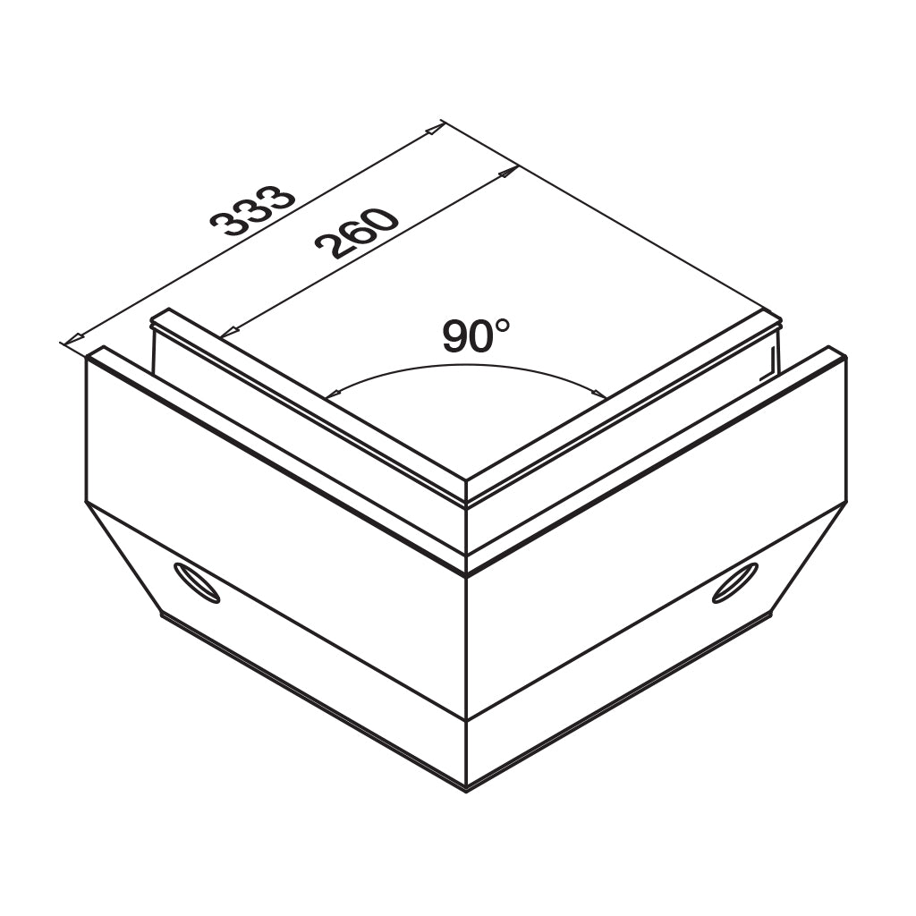 Q-railing EASY GLASS PRIME Y Fascia Profilio kampas MOD 8441 išorinis kampas, anod. aliuminis, ner. plieno išvaizda (brushed, anodised)