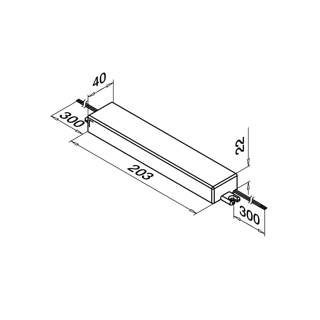 Q-railing transformatorius LED taškiniam šviestuvui 30W IP66 MOD 0013