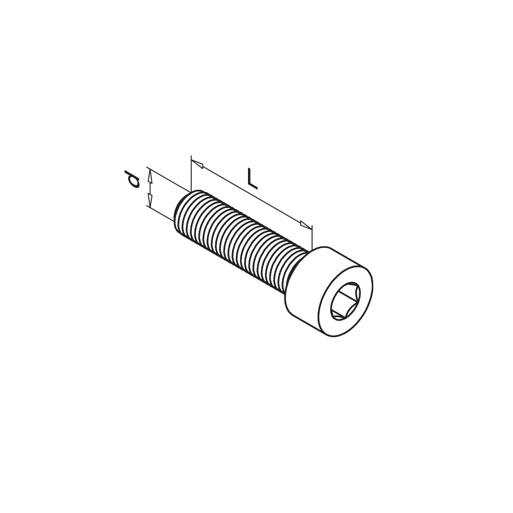 Q-railing šešiakampis cilindrinės galvutės varžtas QS-28 MOD 0680 A4-70, M6 x 20 mm, QS-53