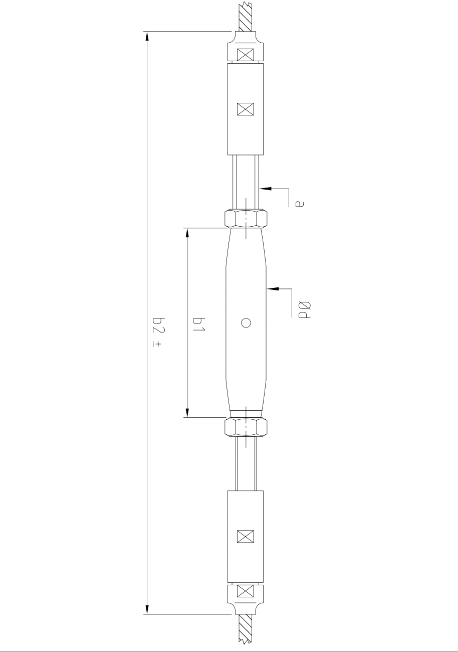 Carl Stahl I-SYS stainless steel Carl Stahl Turnbuckle, Swagless short M14