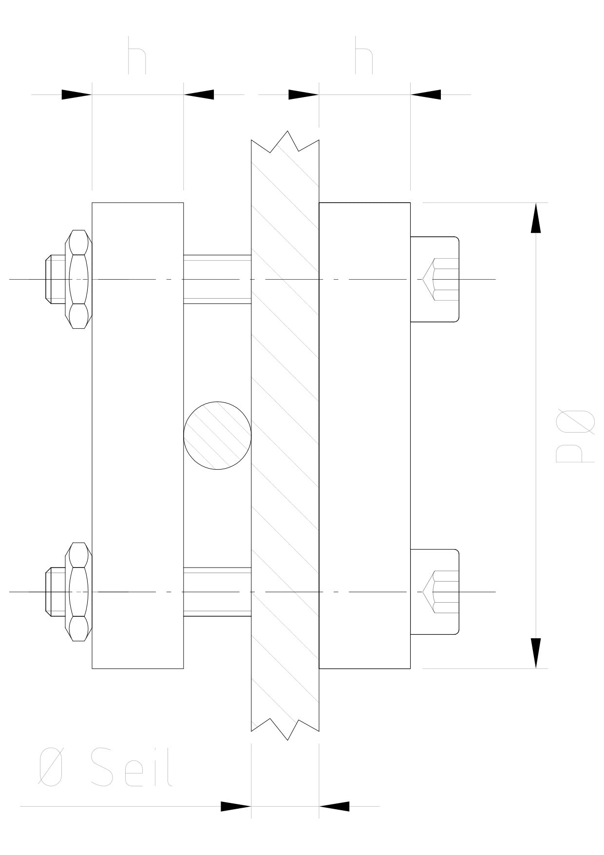 Carl Stahl CS-Cross clamp, adjustable 858