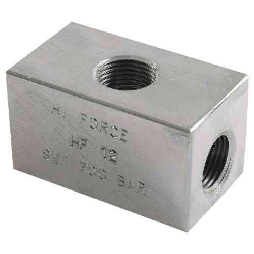 Hi-Force HF12 hydraulic T-piece fitting