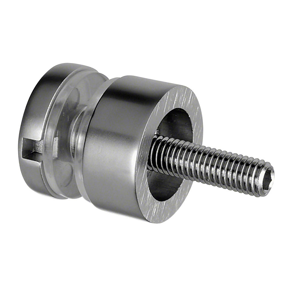 Q-railing Taškinis stiklo laikiklis Ø30 mm MOD 0746 cinko lyd. cinko lydinys, matinio chromo pav.