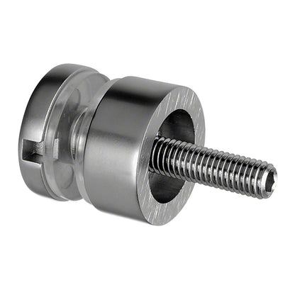 Q-railing Taškinis stiklo laikiklis Ø30 mm MOD 0746 cinko lyd. cinko lydinys, matinio chromo pav.