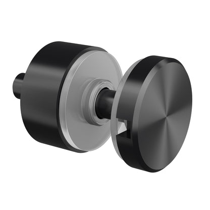 Q-railing Taškinis stiklo laikiklis Ø30 mm MOD 0746 cinko lyd. cinko lydinys juodas paviršius (RAL9005 Powder coated INDOOR Black matt)