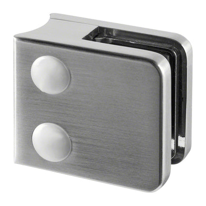 Q-railing Stiklo laikiklis prie apvalaus pav. MOD 2100 vamzdis: Ø42.4 mm, cinkas, ner. plieno išvaizda (brushed, anodised)