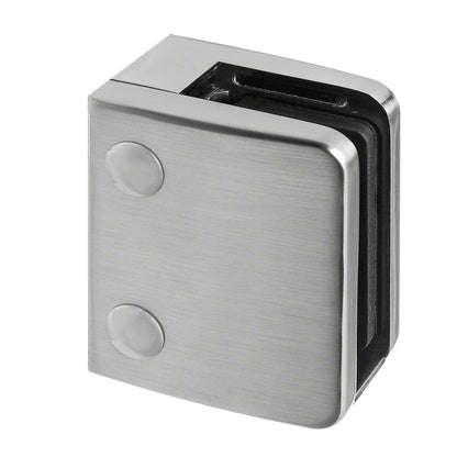 Q-railing Stiklo laikiklis prie lygaus pav. MOD 2400 cinkas, ner. plieno išvaizda (brushed, anodised)