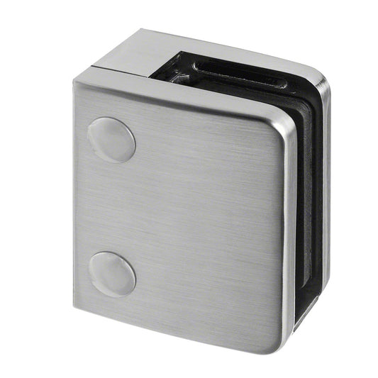 Q-railing Stiklo laikiklis prie lygaus pav. MOD 2400 cinkas, ner. plieno išvaizda (brushed, anodised)