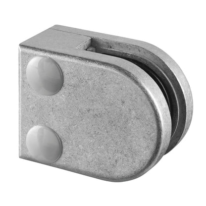 Q-railing stiklo laikiklis prie stačiakampio vamzdžio MOD 2700 cinkas, pav. be apdirbimo