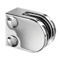 Q-railing stiklo laikiklis prie stačiakampio vamzdžio MOD 2700 cinkas, pav. chromas