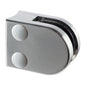 Q-railing stiklo laikiklis prie apvalaus vamzdžio MOD 2700 Ø42,4 mm, cinkas, ner. plieno išvaizda (brushed, anodised)