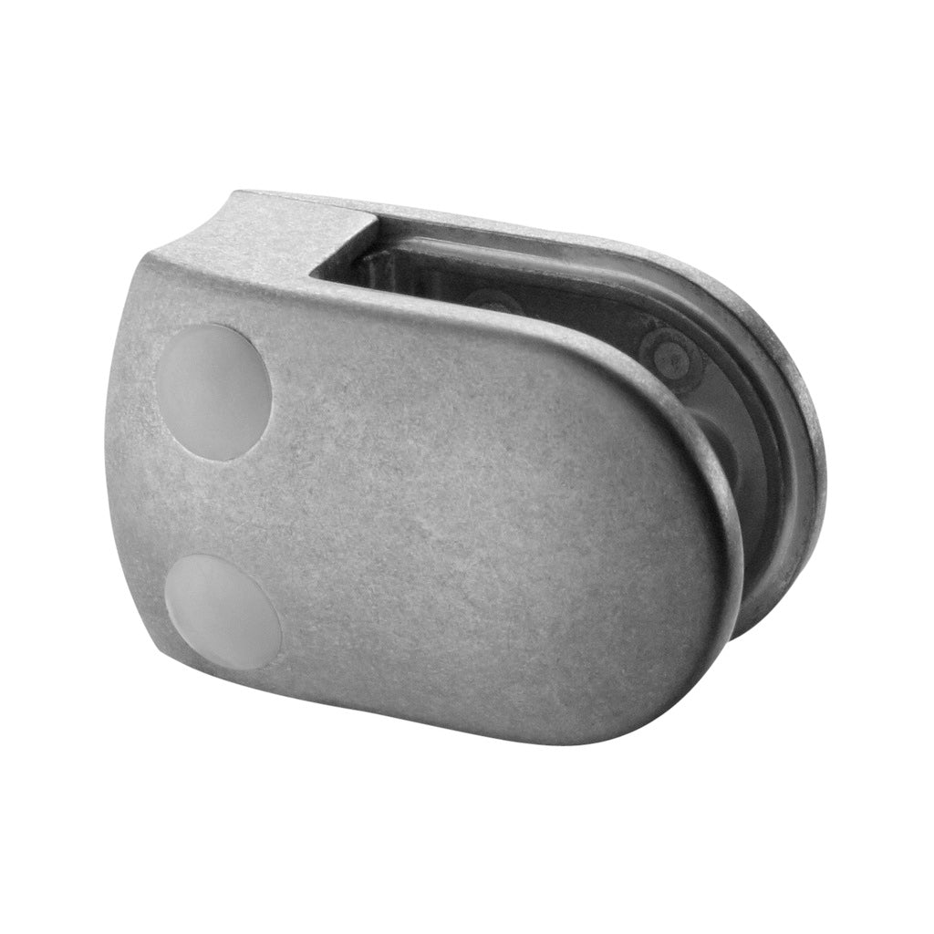 Q-railing stiklo laikiklis prie apvalaus vamzdžio MOD 2800 Ø42,4 mm, cinkas, pav. be apdirbimo
