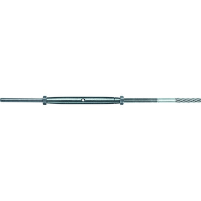 Carl Stahl I-SYS stainless steel Carl Stahl Turnbuckle with thread, hammered, RH thread M5