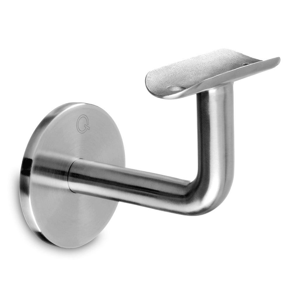 Q-railing sieninis porankio laikiklis M8 MOD 0111 vamzdžiui: Ø48,3 mm, ner. plienas AISI 304, šlifuotas pav.