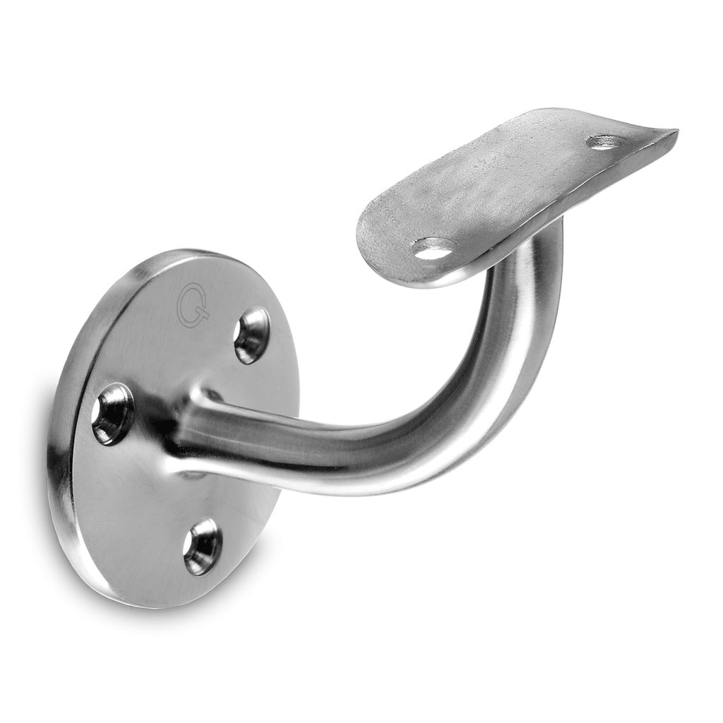 Q-railing sieninis porankio laikiklis MOD 0112 vamzdžiui: Ø48,3 mm, ner. plienas AISI 304, šlifuotas pav.
