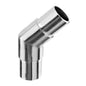 Q-railing kampas 45° MOD 0300 vamzdžiui: Ø42,4×2 mm, ner. plienas AISI 304, šlifuotas pav.