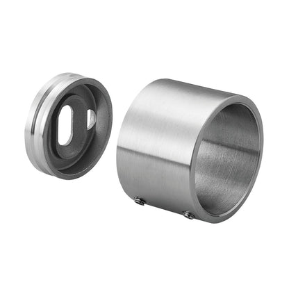 Q-railing Sieninis porankio galo tvirtinimas MOD 0504 vamzdis: Ø33.7x2 mm ner. plien. AISI304 šlifuotas pav.