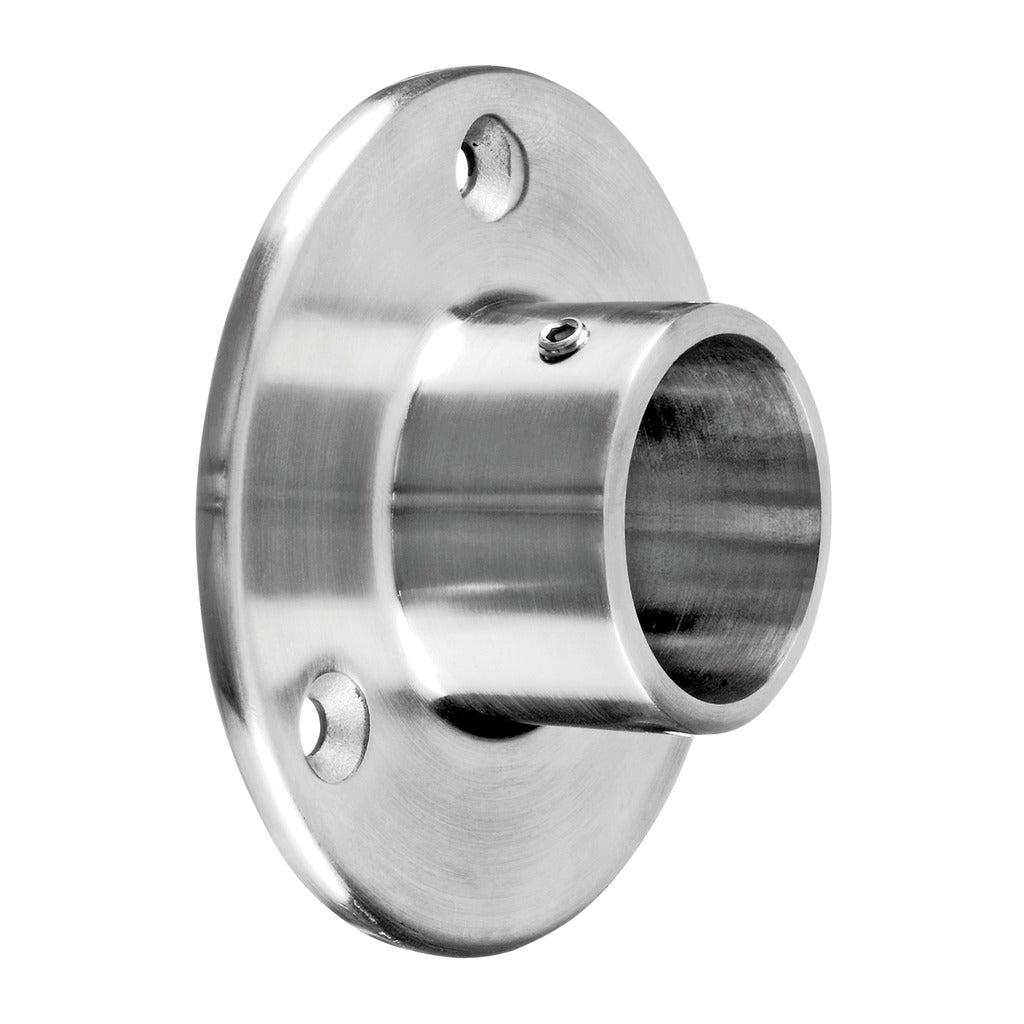 Q-railing Sieninis porankio galo tvirtinimas MOD 0505 vamzdis: Ø33.7 mm, ner. plien. AISI304 šlifuotas pav.