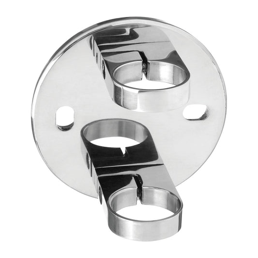 Q-railing turėklo stovo laikiklis MOD 0551 vamzdžiui Ø42,4 mm, ner. plienas AISI 304 poliruotas blizgus paviršius