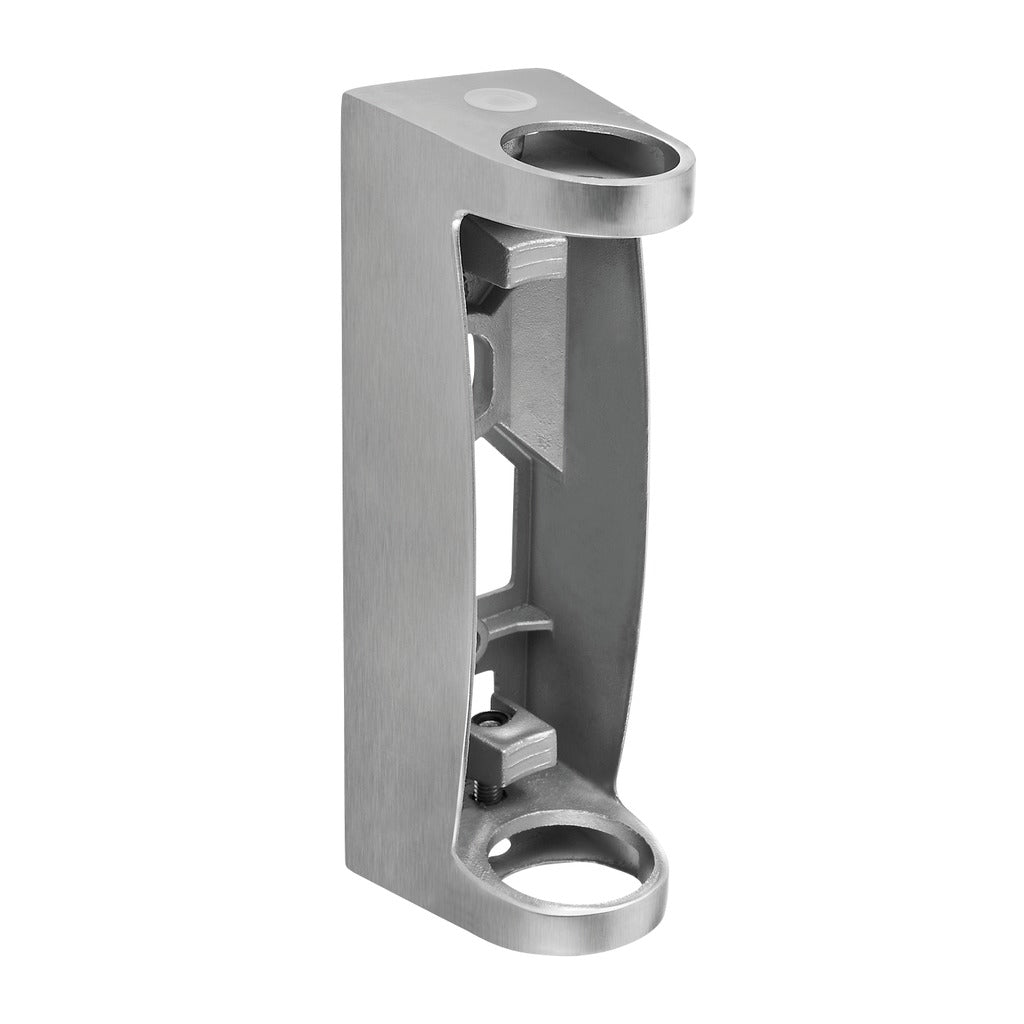 Q-railing turėklo stovo laikiklis 210 mm vamzdžiui Ø48,3 mm fasadui MOD 0558 ner. plienas AISI 304, šlifuotas paviršius