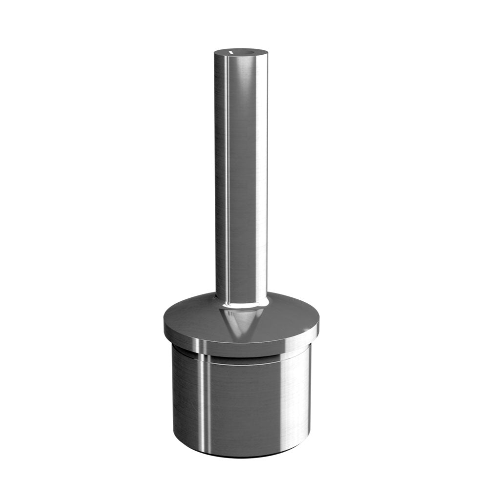 Q-railing porankio laikiklis porankiui su M6 sriegiu MOD 0685 vamzdžiui Ø42,4×2,6 mm, ner. plienas AISI 304, šlifuotas paviršius
