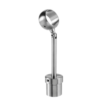 Q-railing reguliuojamas porankio laikiklis MOD 0699 vamzdžiui Ø42,4 × 2,6 mm, ner. plienas AISI 304, šlifuotas paviršius