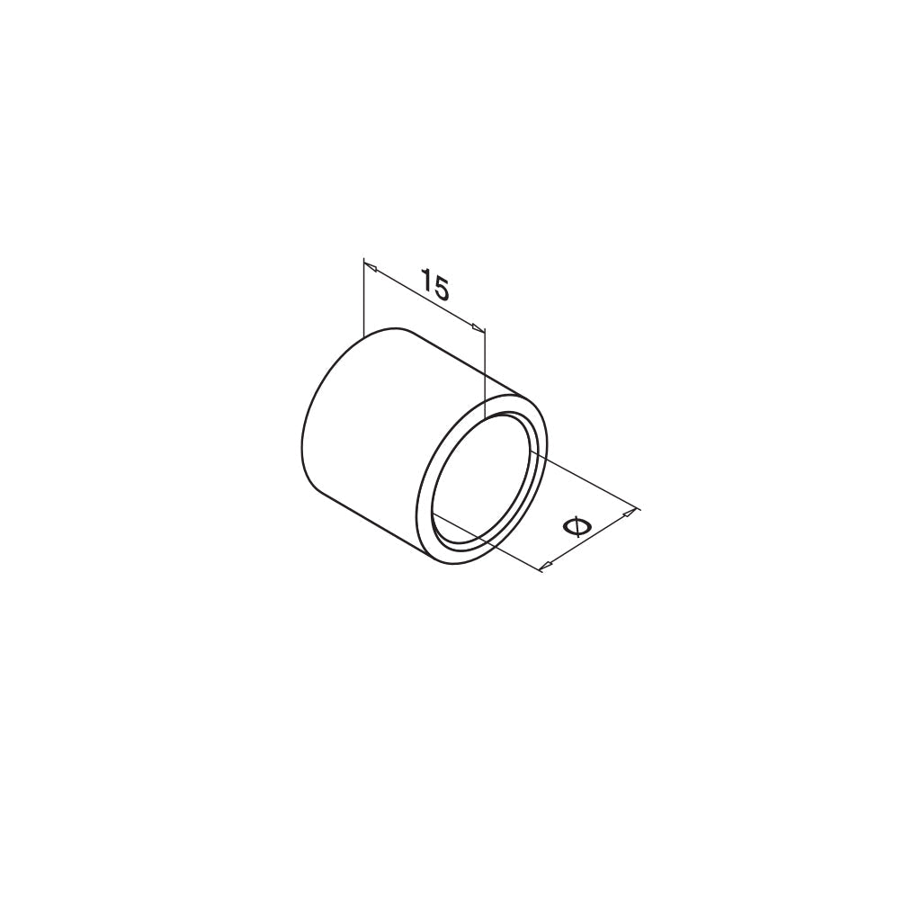 Q-railing Dekoratyvinis cilindras 130735-012-12