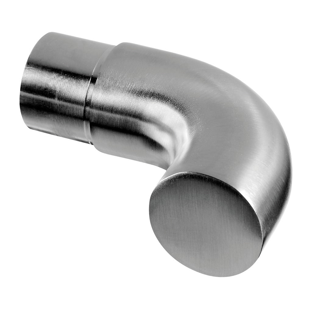 Q-railing aklė MOD 0739 vamzdžiui: Ø48,3×2,6 mm, ner. plienas AISI 304, šlifuotas pav.