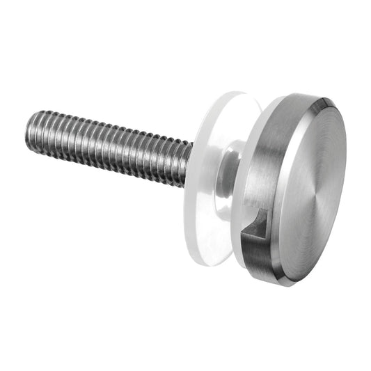 Q-railing stiklo laikiklis Ø30mm, M8 MOD 0740, 304 ner. plien. AISI304, šlifuotas pav.