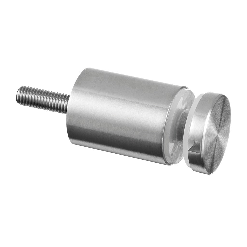 Q-railing Taškinis stiklo laikiklis Ø30 mm su atitraukimu 40/50 mm MOD 0746 ner. plienas 40 mm atitraukimas, ner. plien. AISI304, šlifuotas pav.