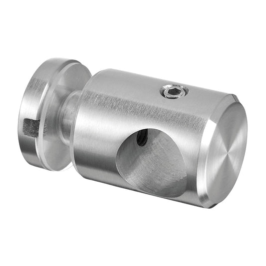 Q-railing skersinio laikiklis ant stiklo MOD 0755 vamzdžiui Ø16x1 mm, ner. plienas AISI 304, šlifuotas pav.