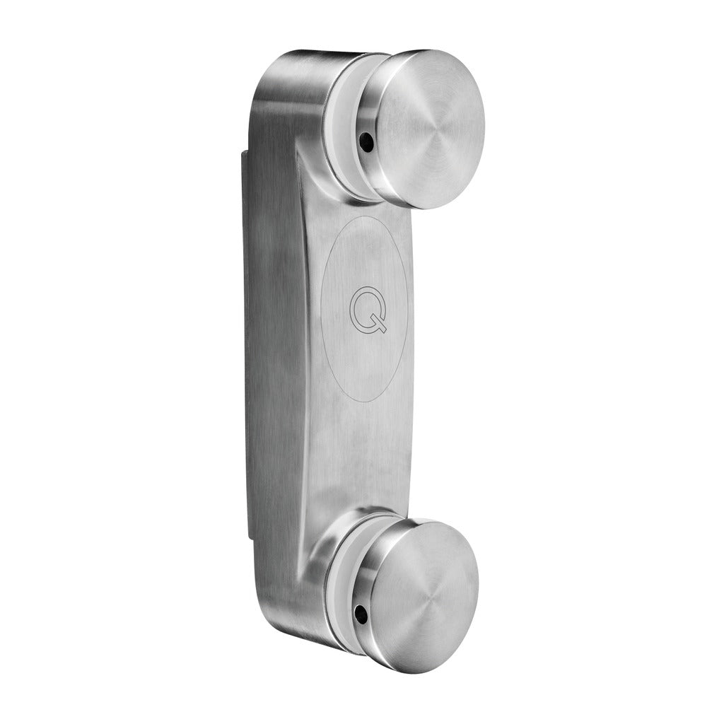 Q-railing EASY GLASS dvigubas reguliuojamo kampo stiklo laikiklis 200 mm MOD 0766