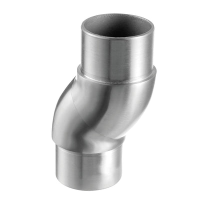 Q-railing reguliuojama alkūnė 0–90° MOD 0791 vamzdžiui: Ø42,4×2 mm, ner. plienas AISI 304, šlifuotas pav.