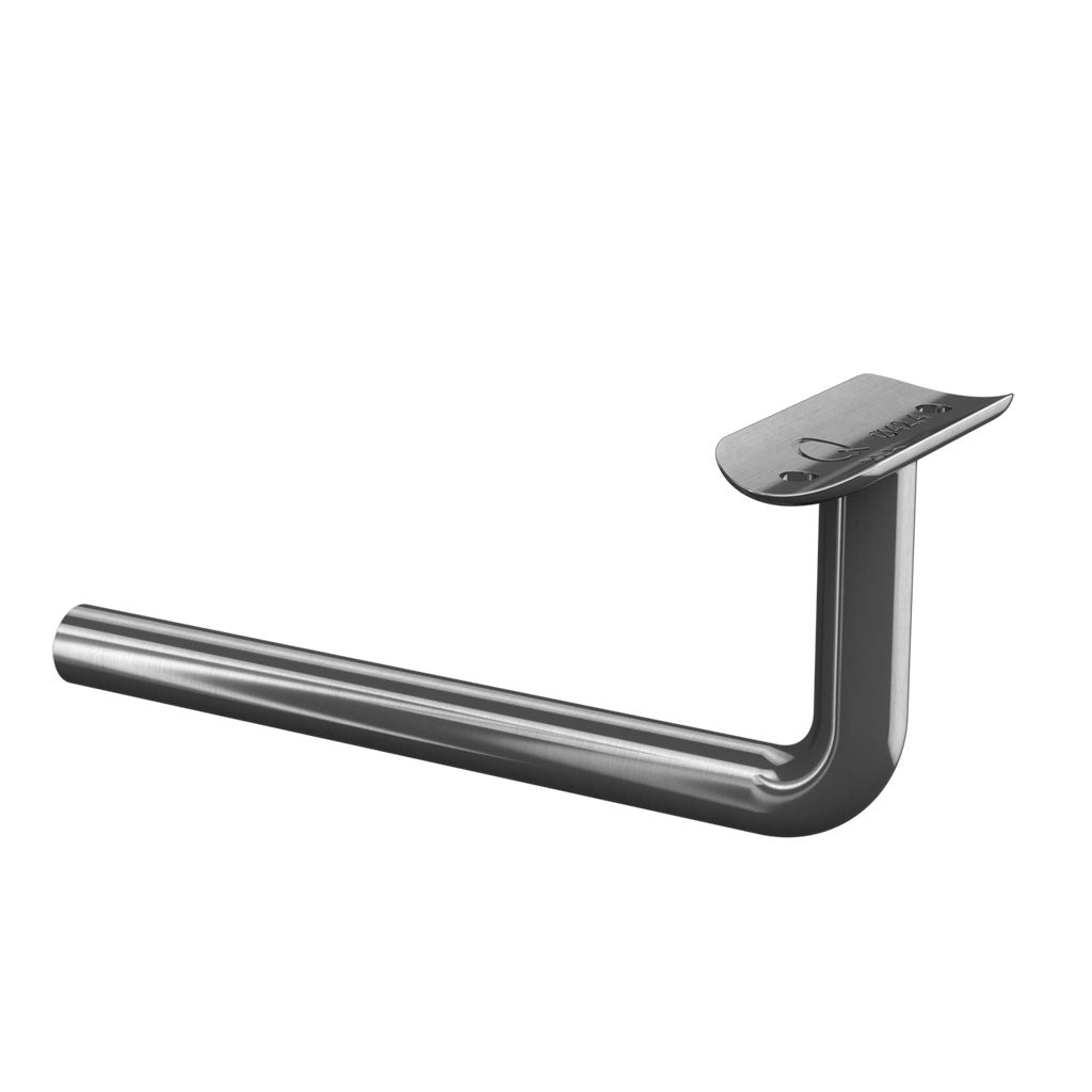 Q-railing tporankio laikiklis su M8 sriegiu, ilgis 150 mm MOD 0809 vamzdžiui: Ø42,4 mm, ner. plienas AISI 304, šlifuotas pav.