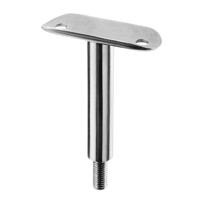 Q-railing turėklo laikiklis M10 MOD 0810 vamzdžiui: Ø48,3 mm, ner. plienas AISI 304, šlifuotas pav.