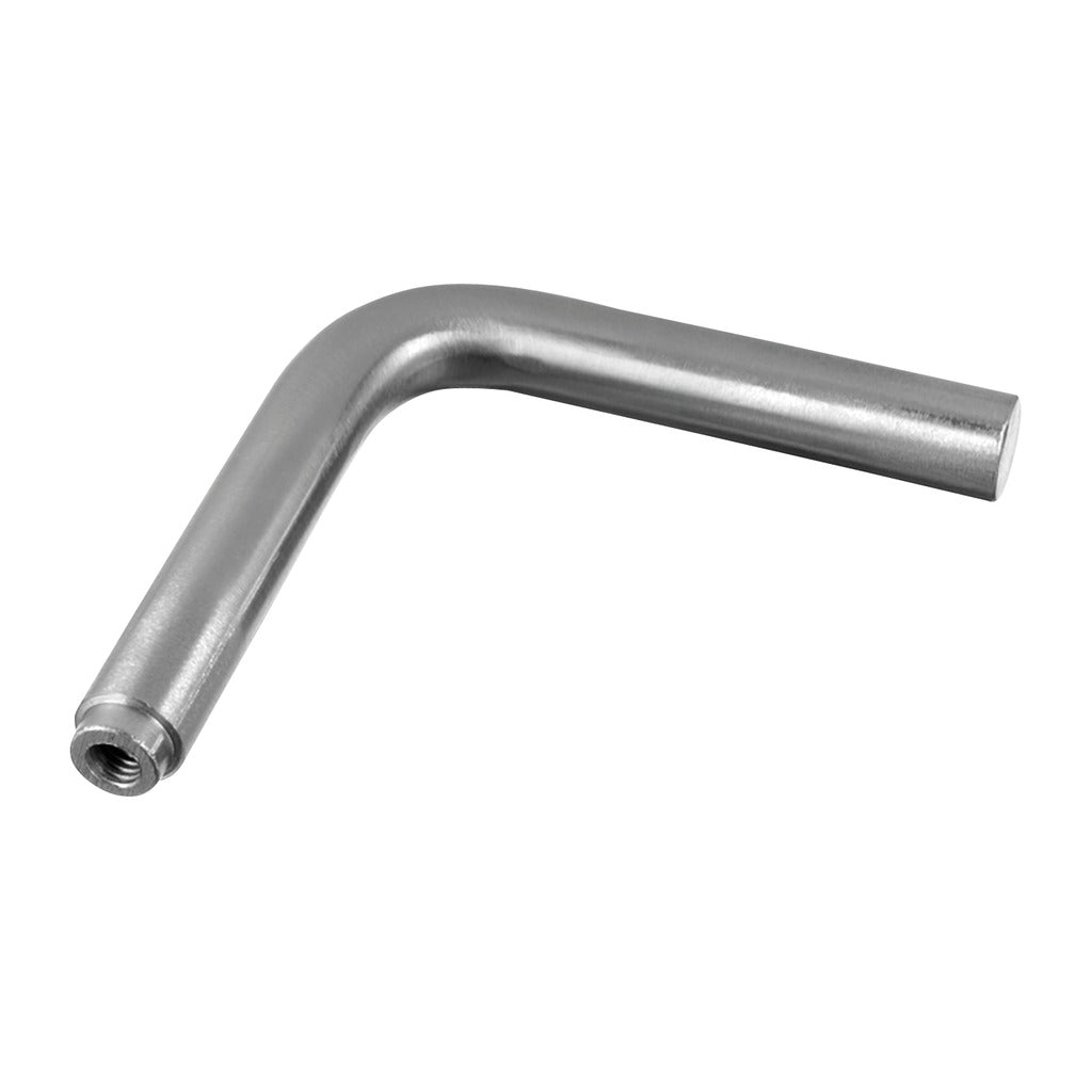 Q-railing porankio laikiklio virinama detalė 90° Ø12 70 mm, su M6 sriegiu MOD 0813