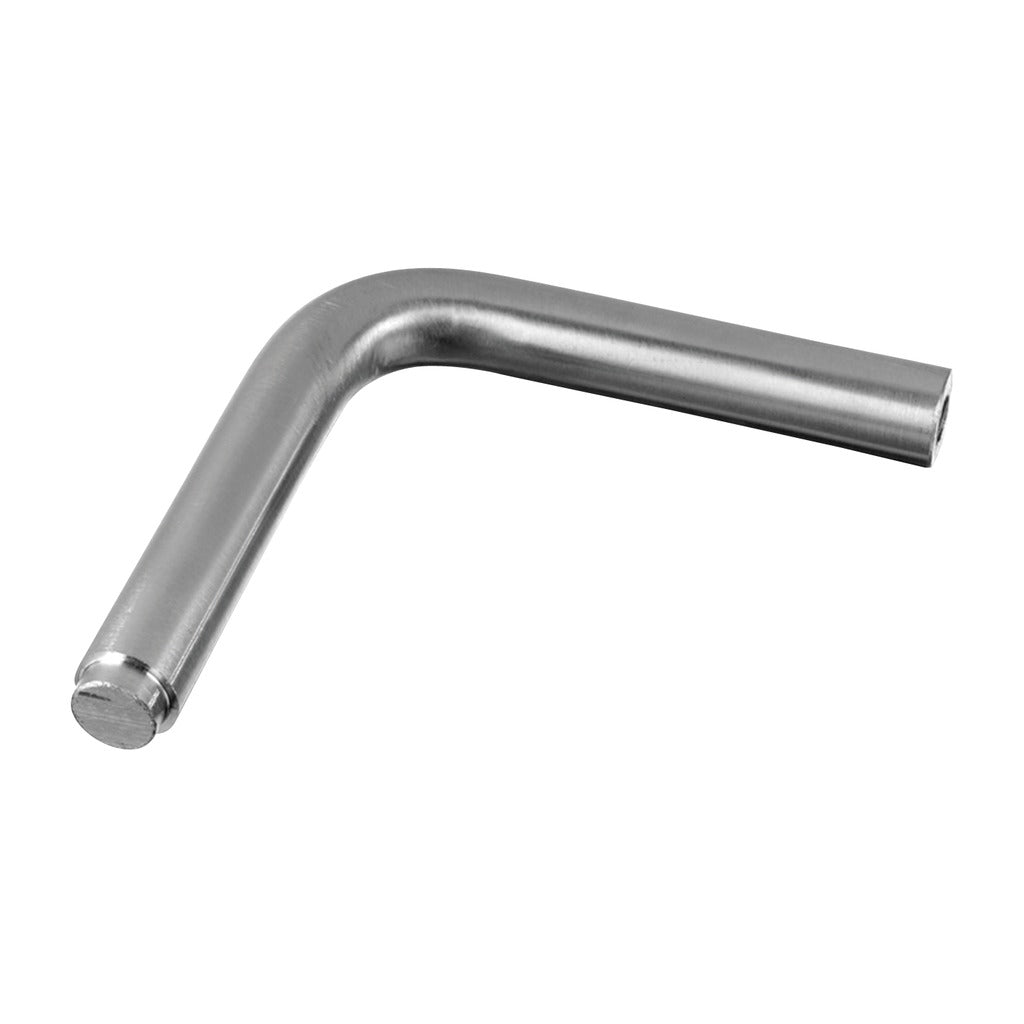 Q-railing porankio laikiklio virinama detalė 90° Ø12 70 mm, su M6 sriegiu MOD 0814