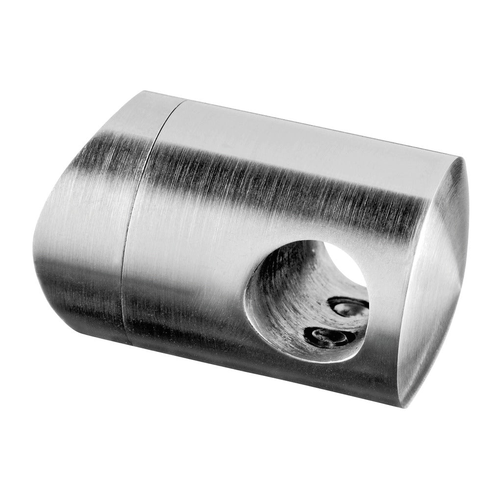 Q-railing Jungiamasis skersinio laikiklis prie vamzd. MOD 0831 vamzdžiui Ø48,3x2 mm, ner. plienas AISI 304, šlifuotas pav.