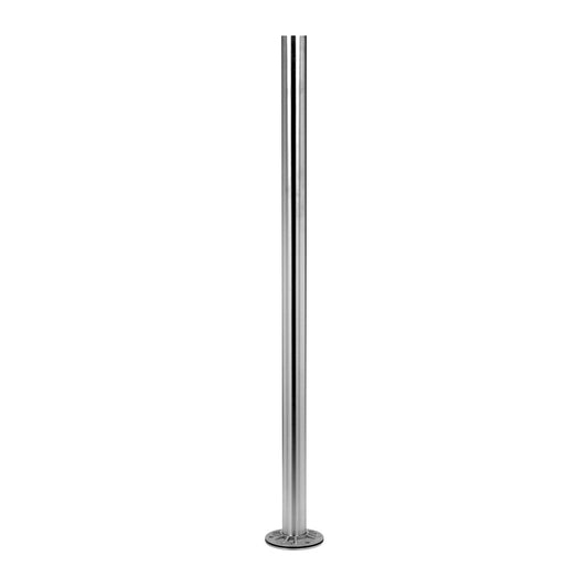 Q-railing turėklo stovas Ø42,4×2 mm H=989 mm MOD 0912 ner. plienas AISI 304, šlifuotas paviršius