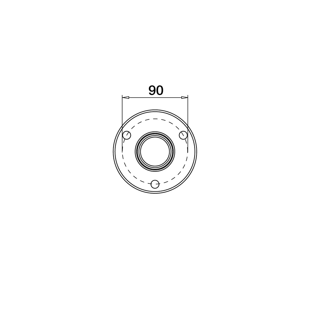 Q-railing turėklo stovas Ø48,3×4,6 mm H=989 mm MOD 0916 ner. plienas AISI 304, šlifuotas paviršius